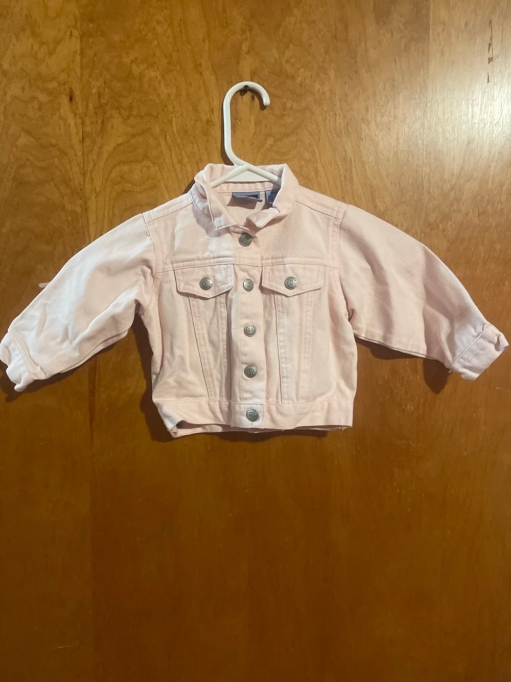 Koala Kids Light Pink Denim Jacket with Silver Buttons